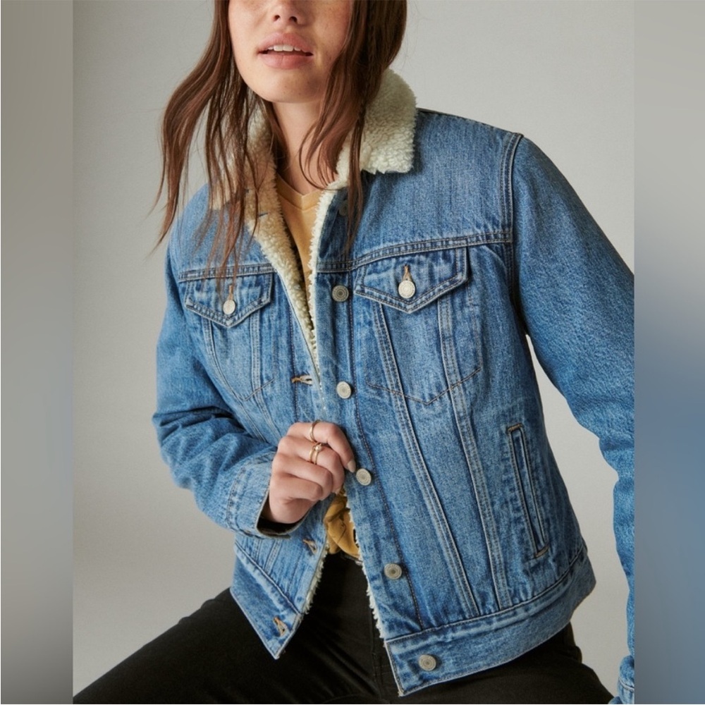 Lucky brand Sherpa Jean jacket